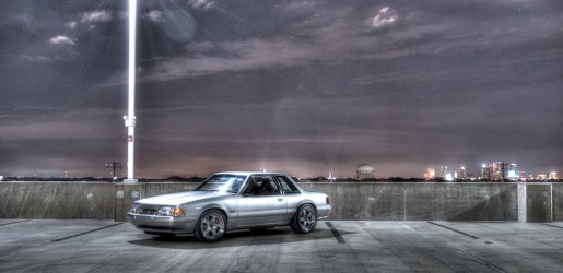 1993 Mustang Coupe HDR Picture with Tampa, FL Background